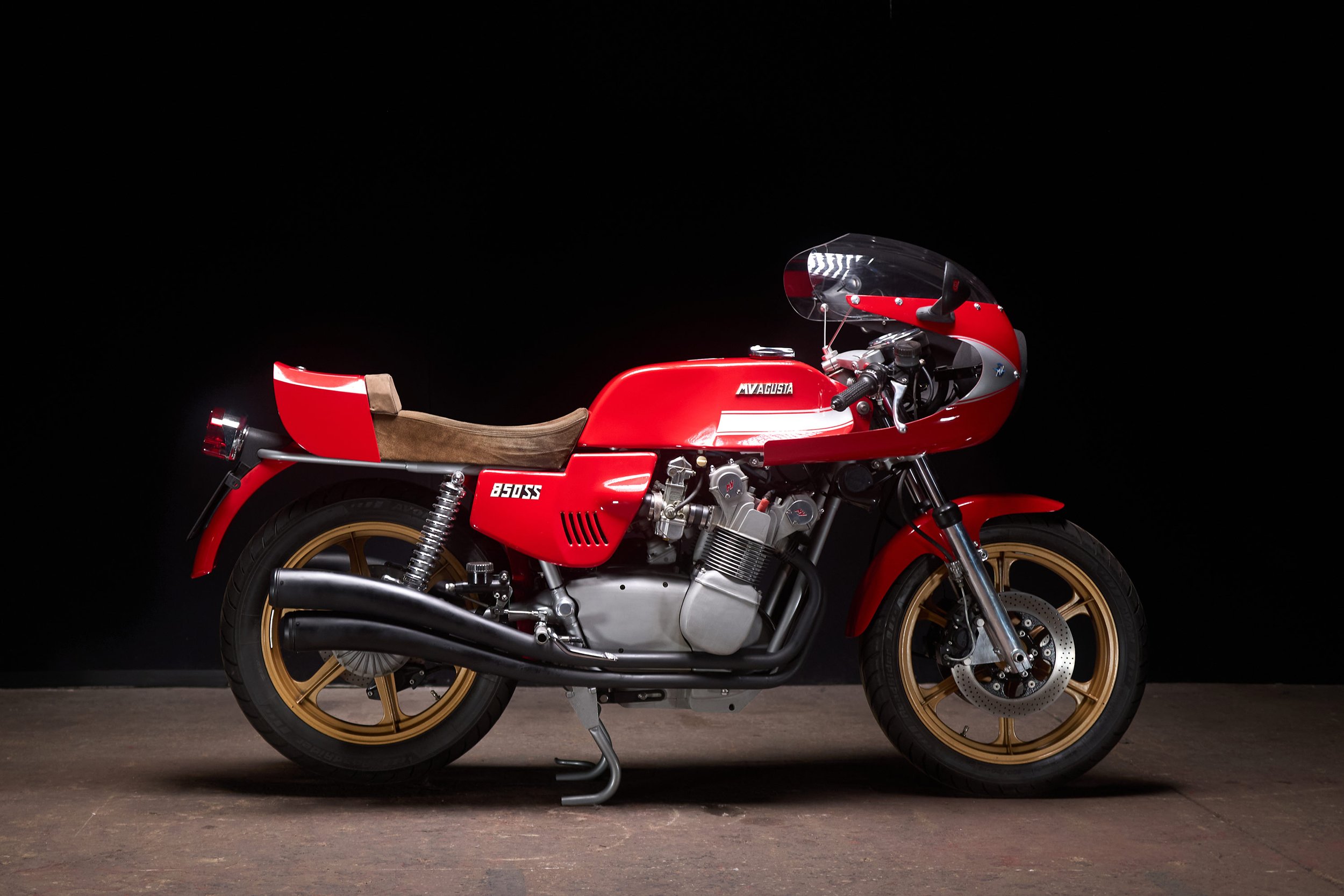 1977 MV Agusta 850SS
Live on Bring a Trailer Number: 221031
Stunning restoration by Marque expert Albert Bold