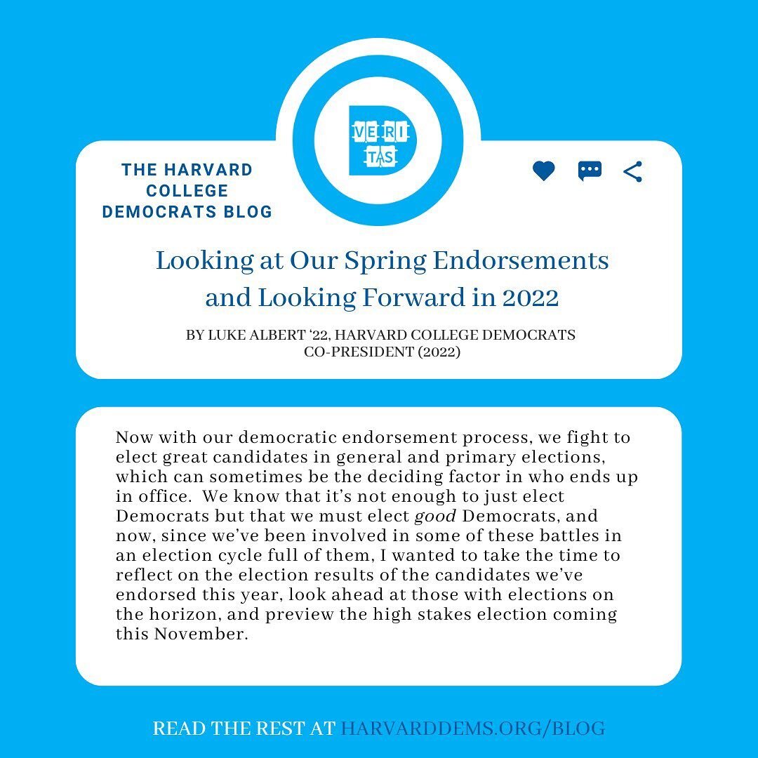 To kick off the semester, our Co-President @lukealbert_ wanted to share results and takeaways from the campaigns we endorsed in the Spring and take a peak at what&rsquo;s to come with election season fully underway! Read the full post on our website,