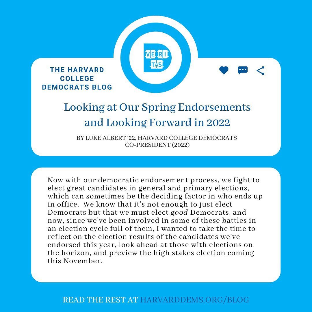 To kick off the semester, our Co-President @lukealbert_ wanted to share results and takeaways from the campaigns we endorsed in the Spring and take a peak at what&rsquo;s to come with election season fully underway! Read the full post on our website,