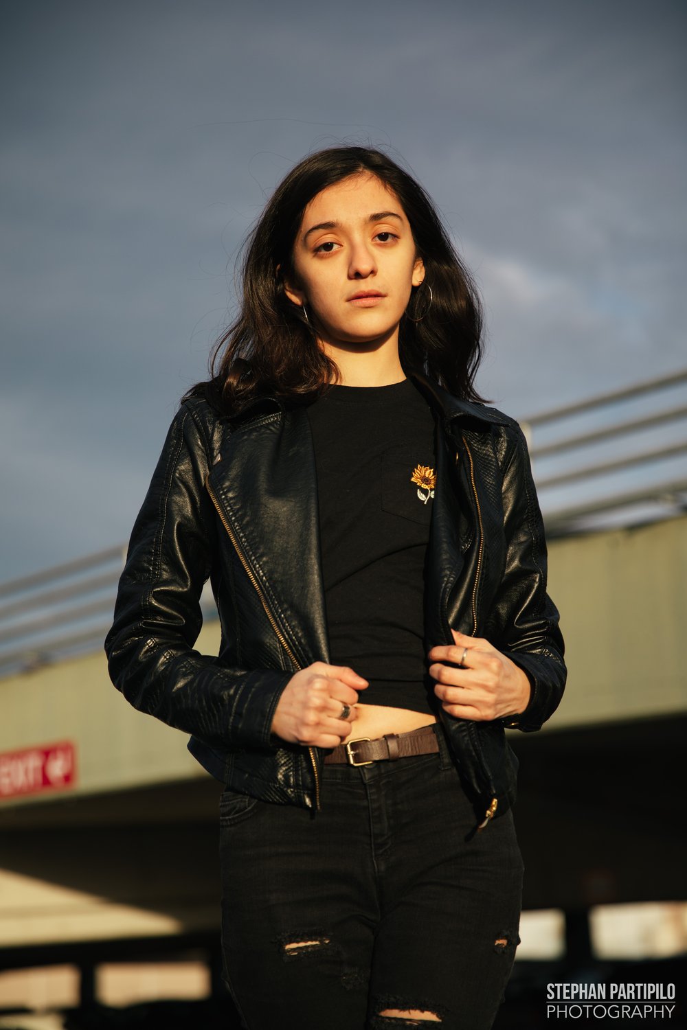 Nayeli C x Black Leather Jacket Urban Street Portrait Session 0G5A0212.jpg