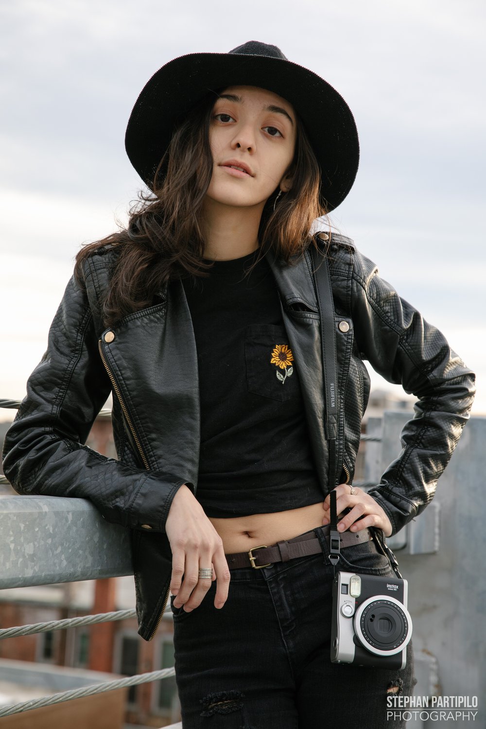 Nayeli C x Black Leather Jacket Urban Street Portrait Session 0G5A9914.jpg