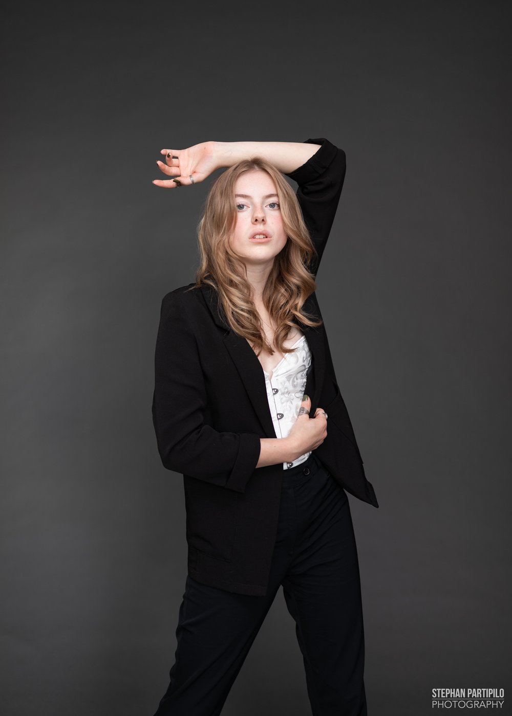 Lydia x Studio Session With Black Fancy Formal Outfit and Grey Background 0G5A4815 copy.jpg
