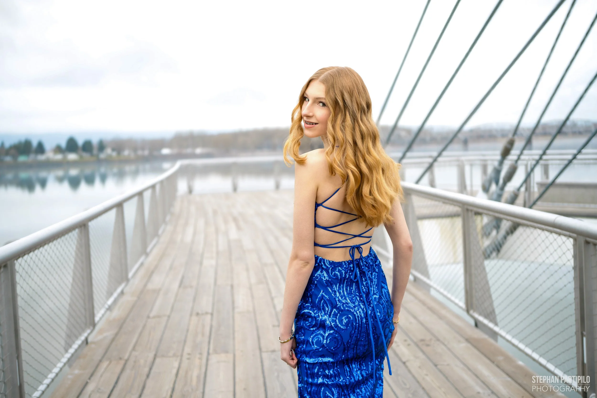 Katrina B x Windsor Blue Sequin Dress Cloudy Overcast Waterfront By Stephan Partipilo Published In La Belle Magazine 18.jpg