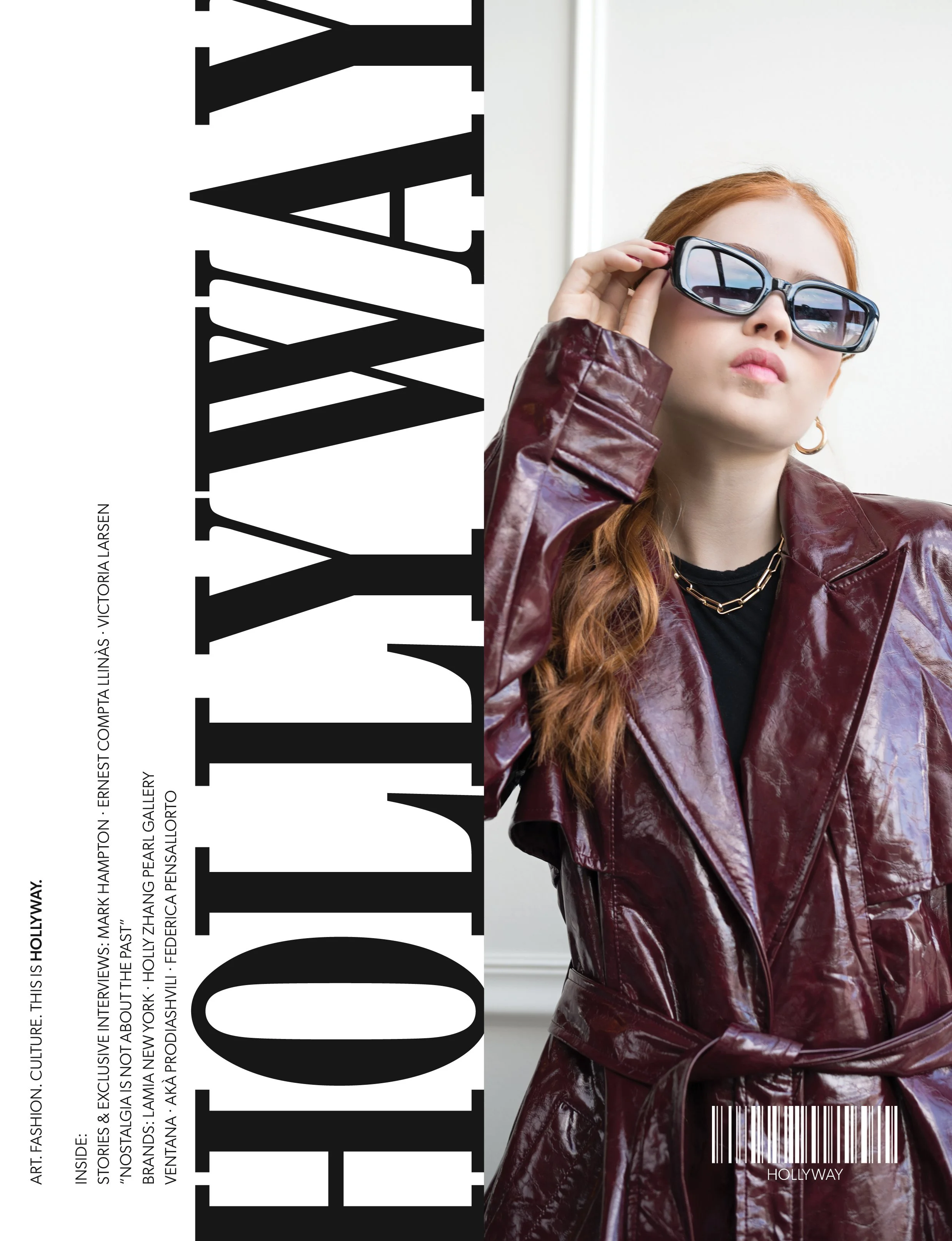 Aubree Rose Published In Hollyway Magazine Wearing Chic Authority Faux Leather Trench Coat From Windsor. Stephan Partipilo is a portrait photographer based in Portland, Oregon