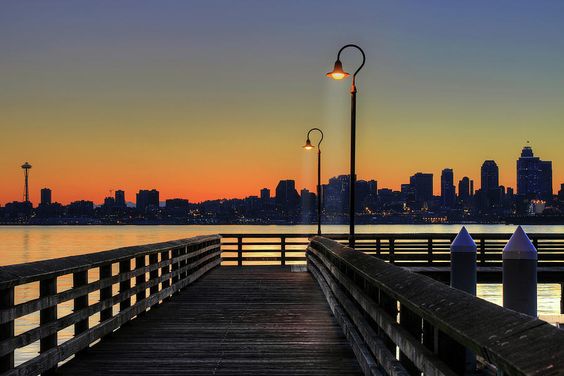 Downtown Seattle at Sunset