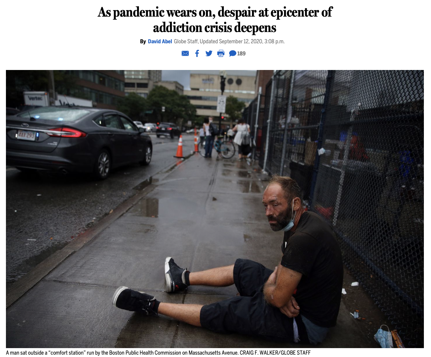 "As pandemic wears on, despair at epicenter of addiction crisis deepens"