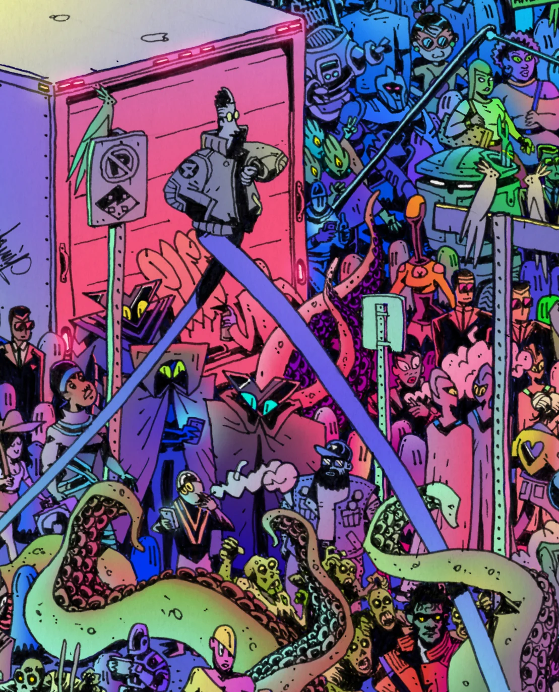 Busy Street (detail)