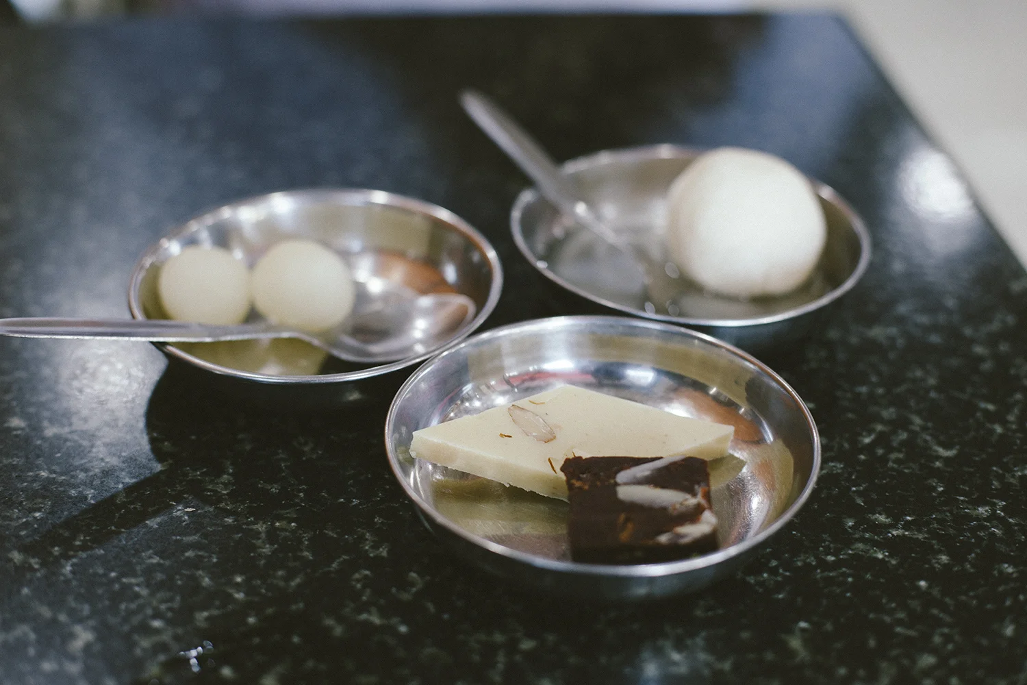 Dry rasbhari , khowa mewa bati and khowa Cadbury