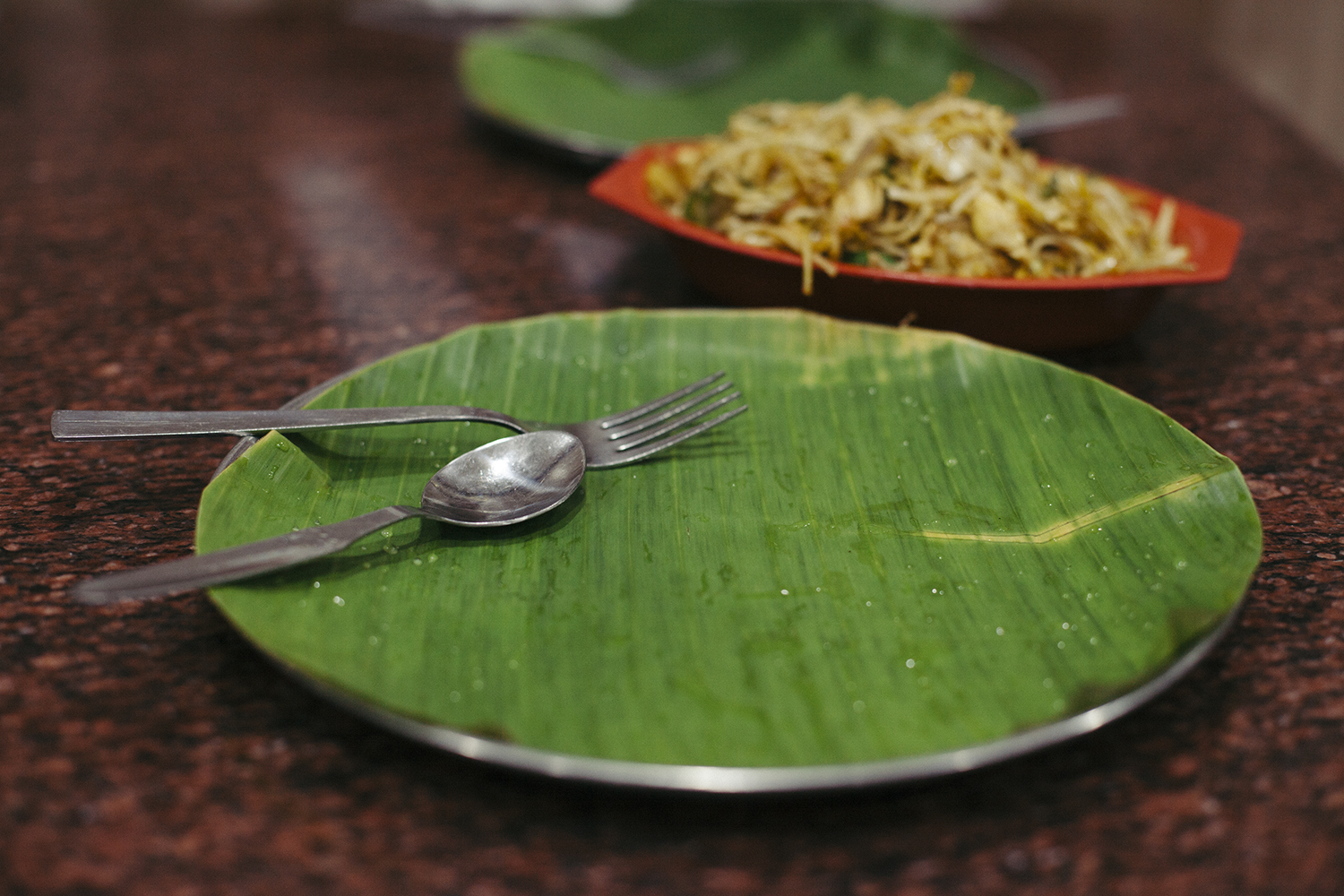 Banana leaf plate