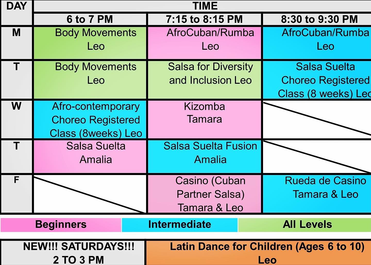 FALL 2021 SCHEDULE IS HERE!!!

We are thrilled to come tinge to build the offerings of our dance academy. Two important things to note:
1. Registrations will open in September 
2. Contemporary dance classes will be added in October!

We are grateful 