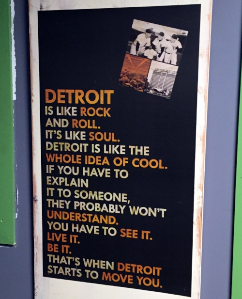 Poster found at the Detroit Grass station on detroit's preserverance. Photo: sharon letts