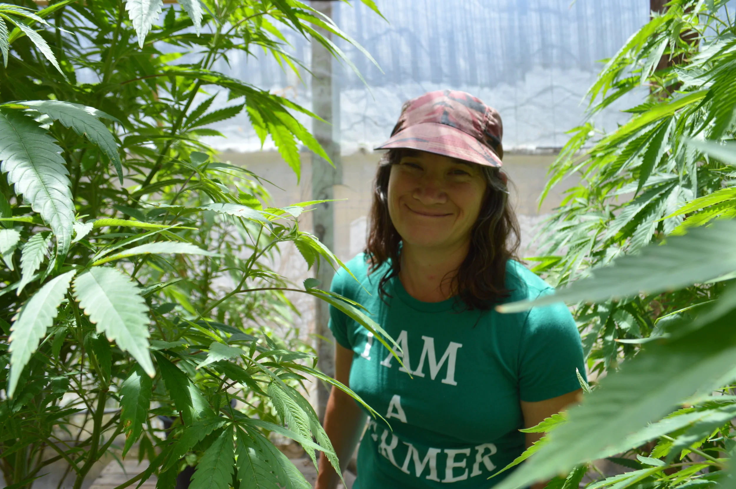 Sunshine johnston in her garden. photo: sharon letts