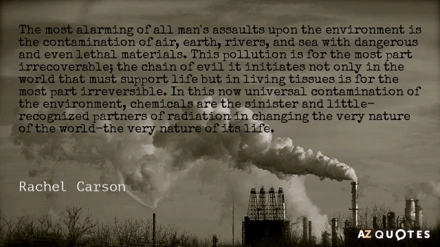 when ddt was re-configured from agent orange after wwii, biologist rachel carson warned us of its dangers in "silent spring," published in 1962, inspiring the clean air and water acts of 1973/1974.