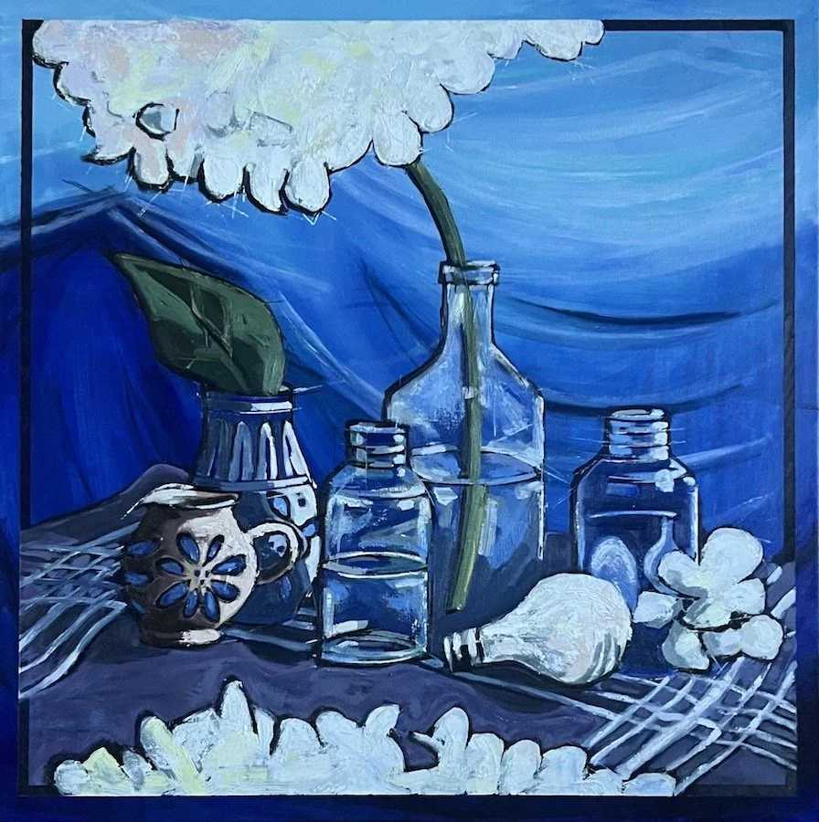 White Hydrangea & the Ocean #1