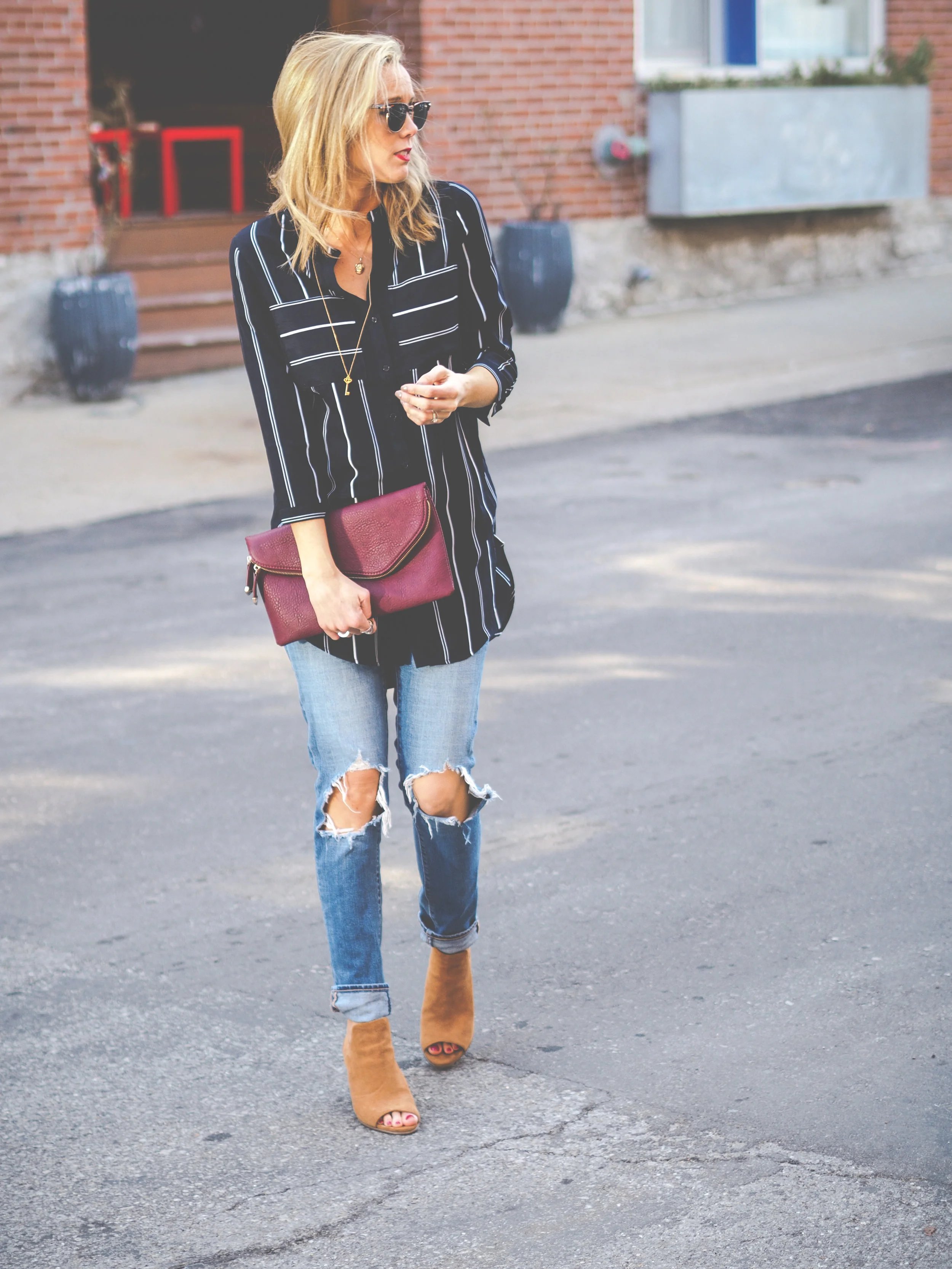 Destroyed Jeans (and Leg Warmers)