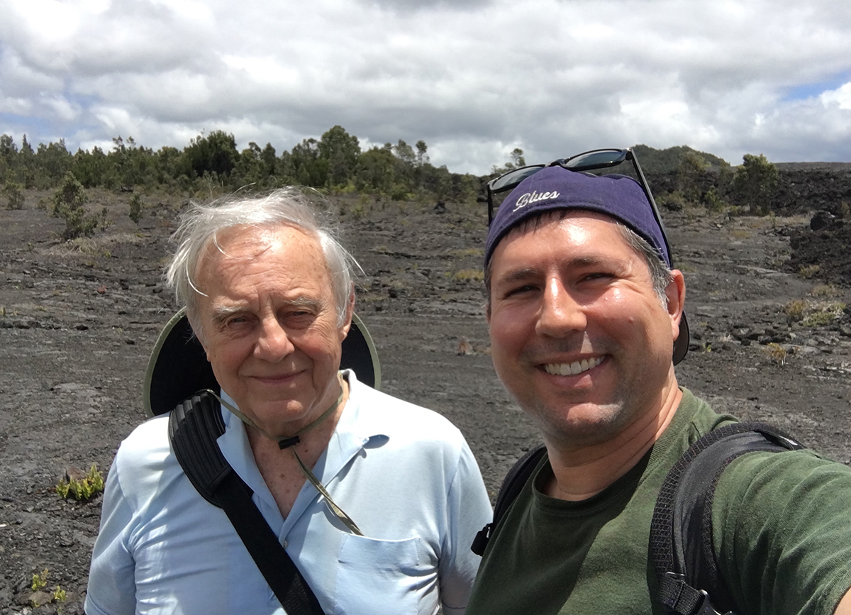 Don Davis and myself, Hawaii Volcanoes National Park, April 2016.