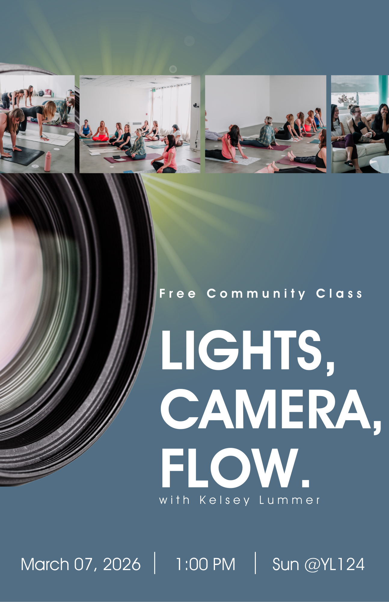 Lights, Camera, Flow – Free Community Class with Kelsey