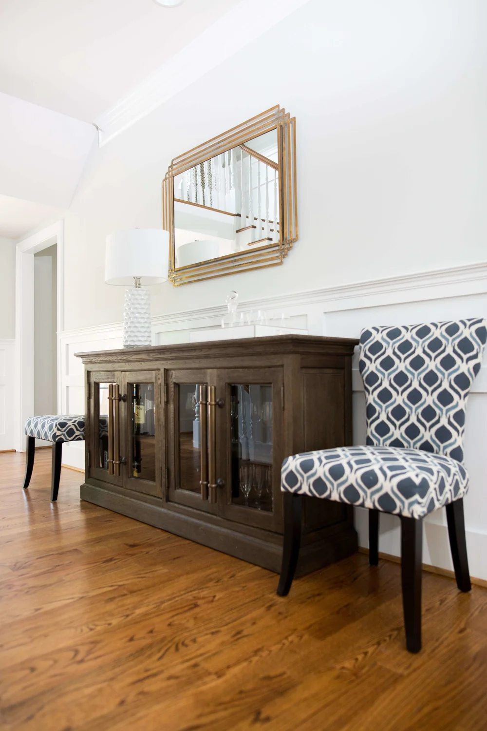 Bryn Mawr Foyer Hallway Powder Room Kimberly Barr Interior Design