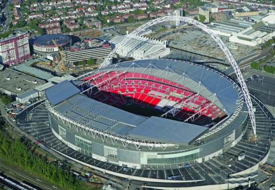 The modern-day stadium at Wembley Park.