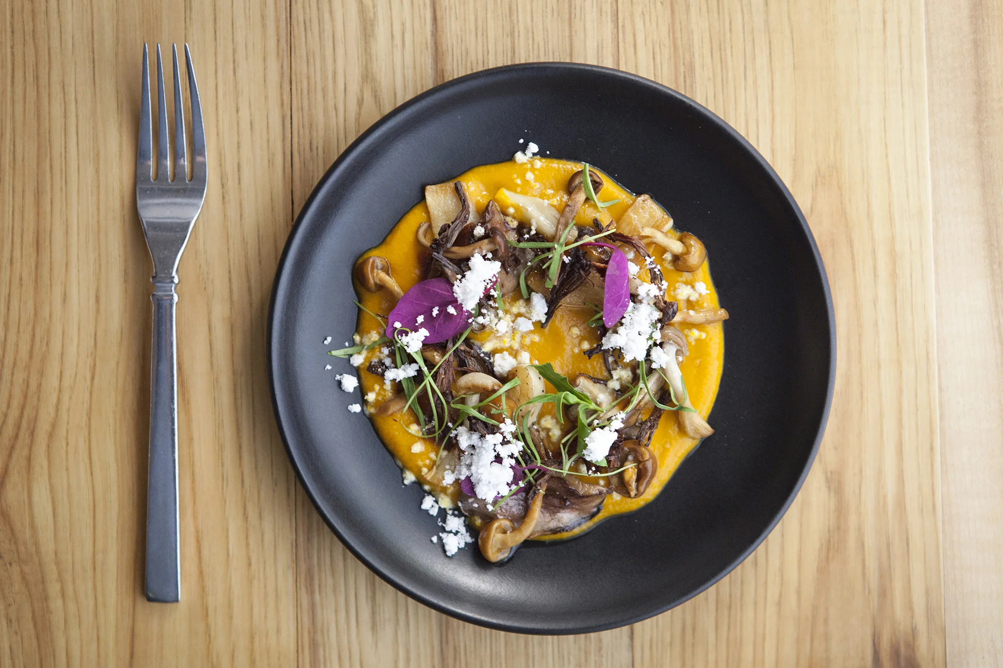Wild mushrooms a la plancha at Ración