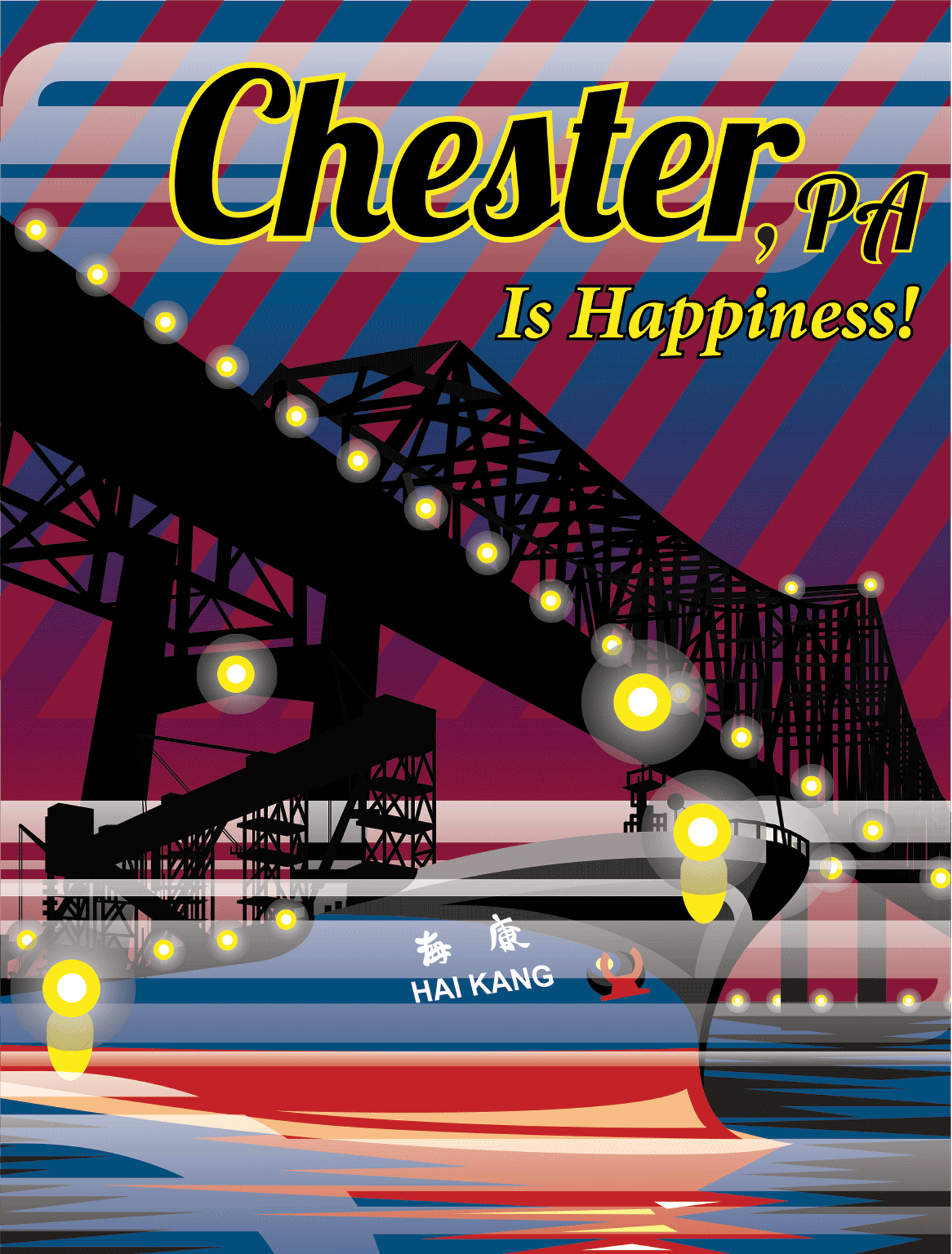 Chester Pa Waterfront Tourism Poster