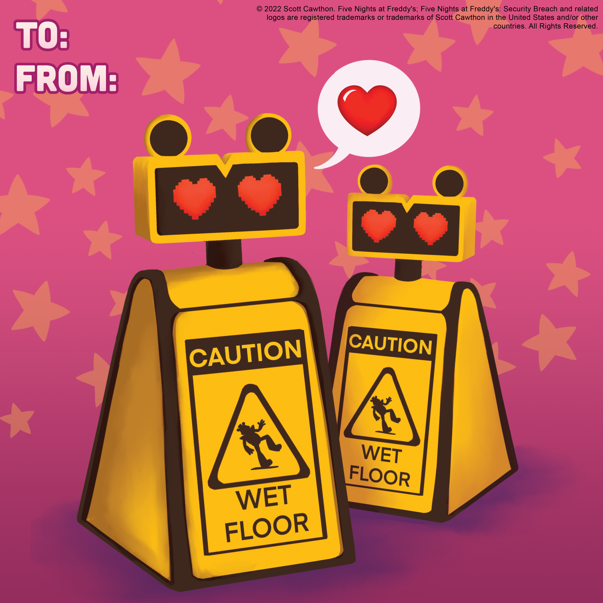 FNAF Security Breach Valentine's Day Printable (Instant Download) 