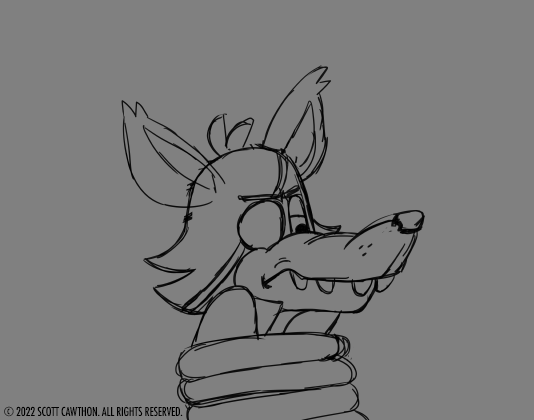 fnaf foxy and mangle coloring pages