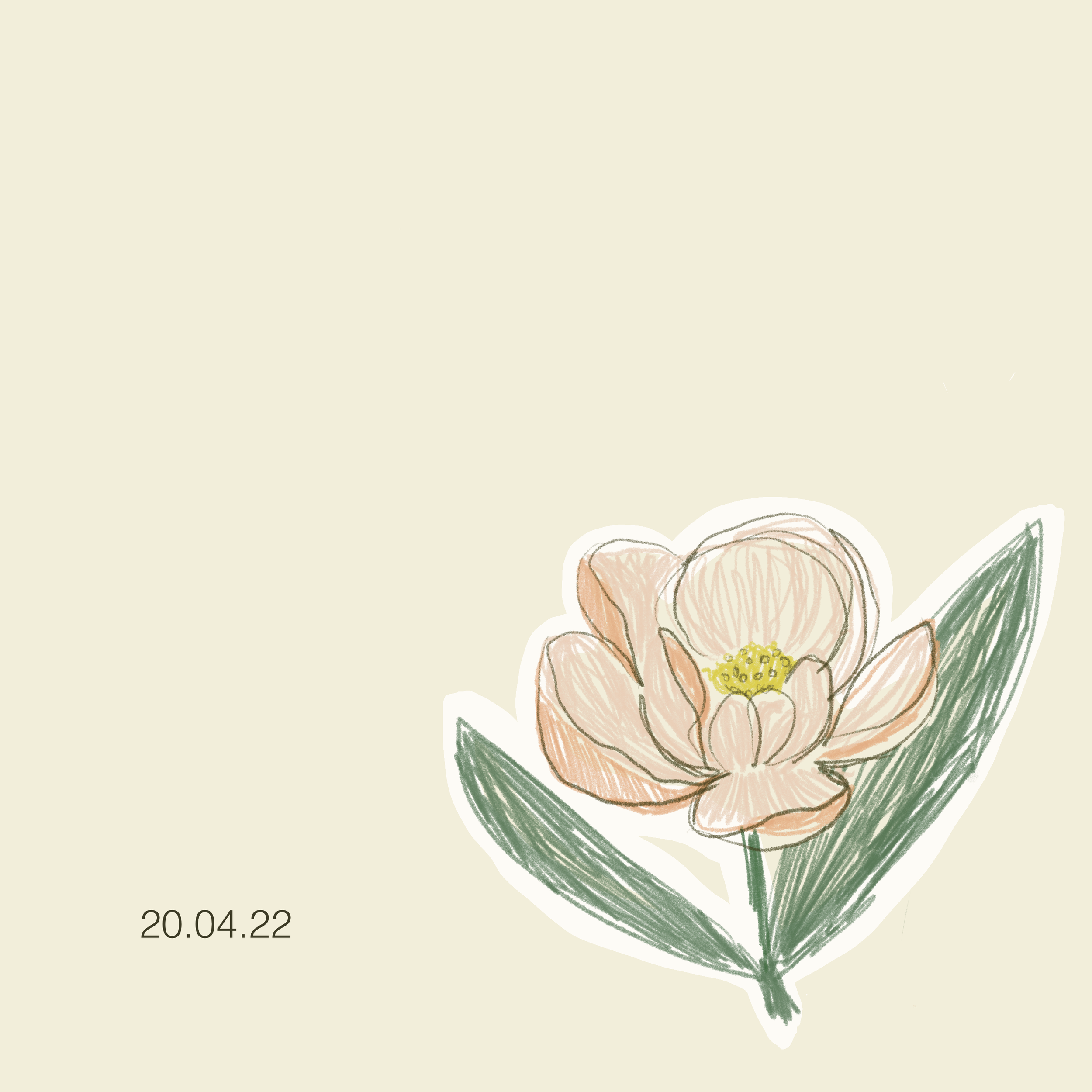 a phoney drawn in shades of pink using a digital pencil.