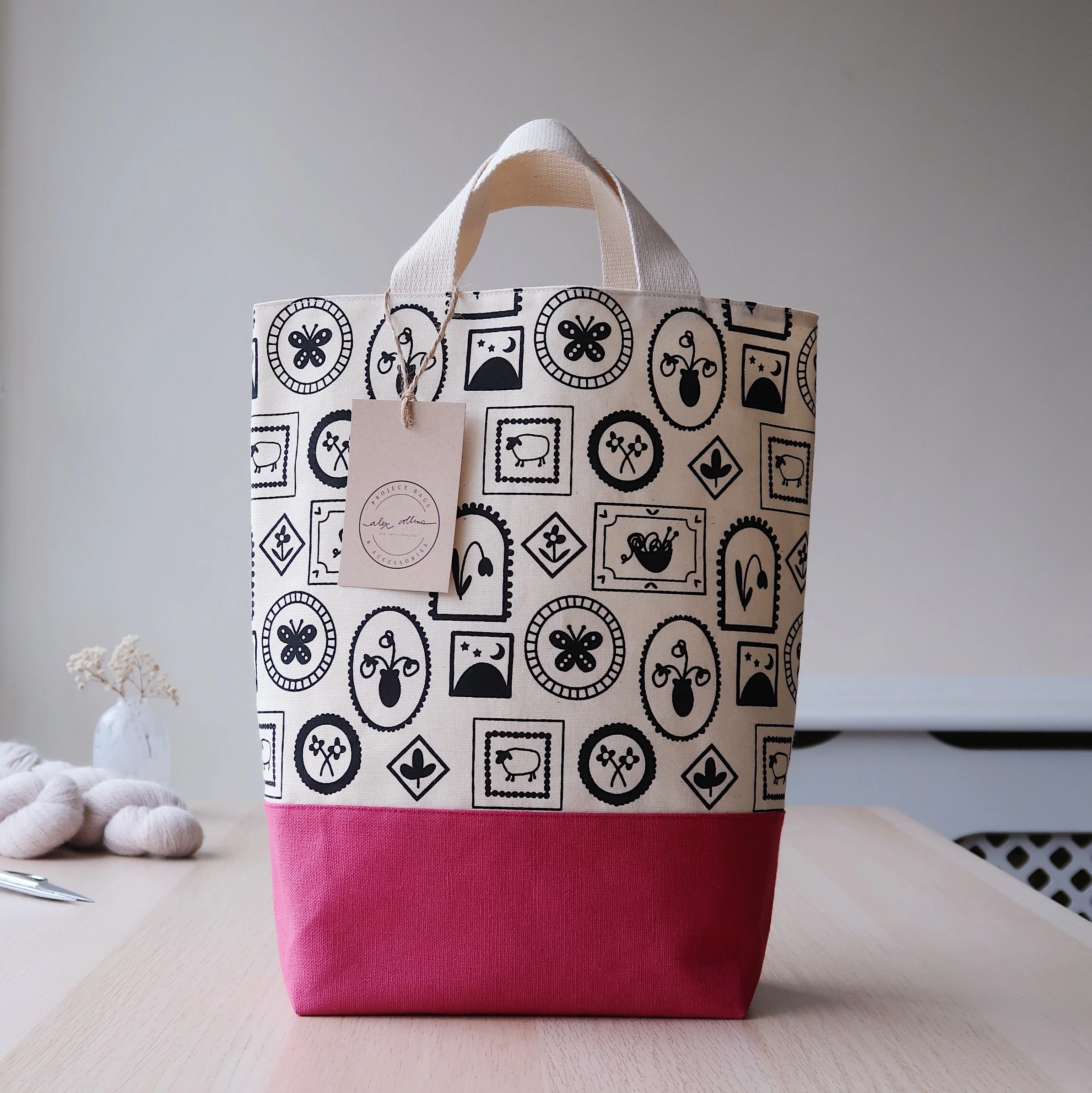 Large Tote Knitting Bag| Gallery Collection