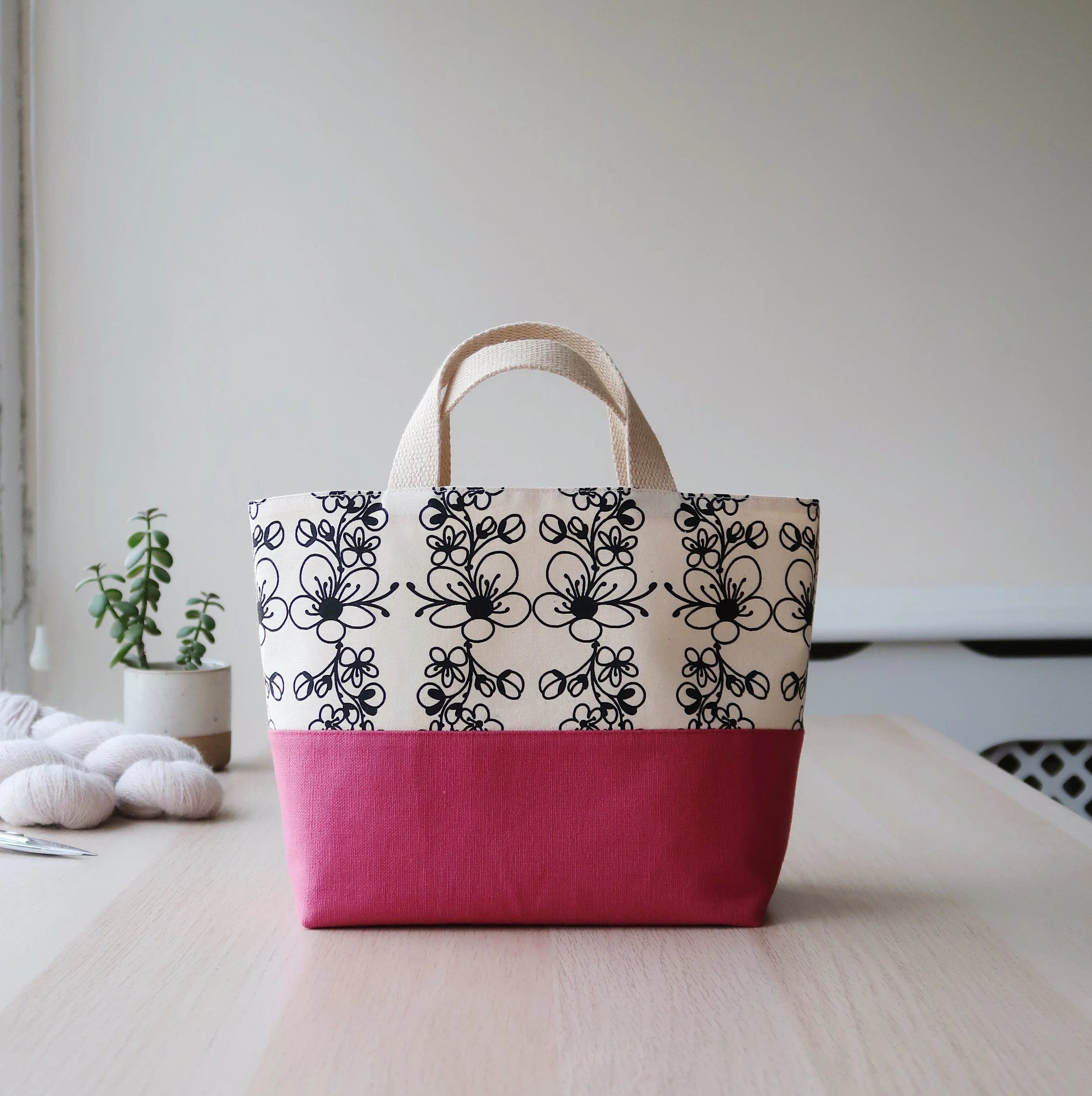 Small Tote Knitting Bag | Bloom Collection