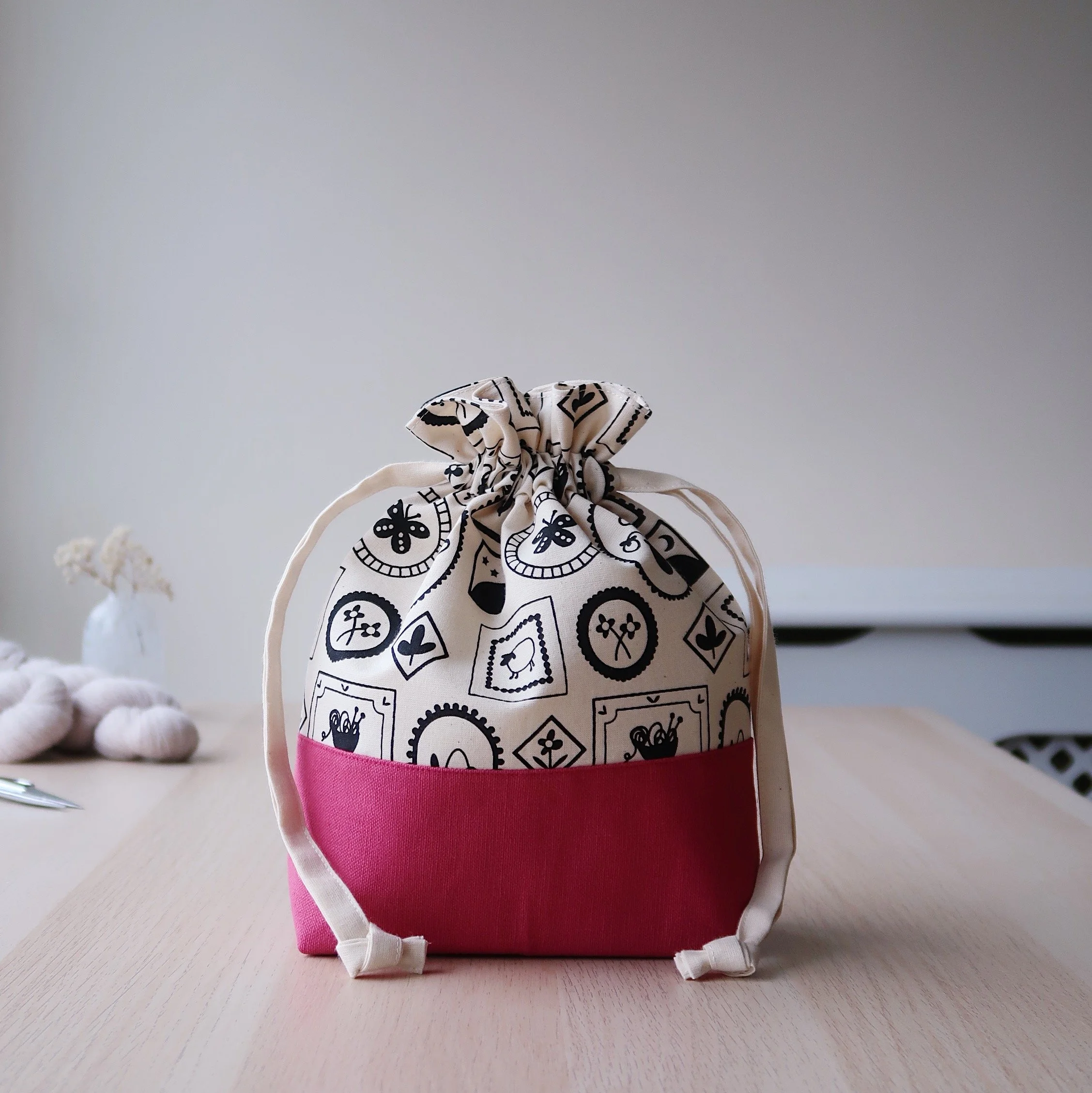 Classic Drawstring Knitting Bag | Gallery Collection