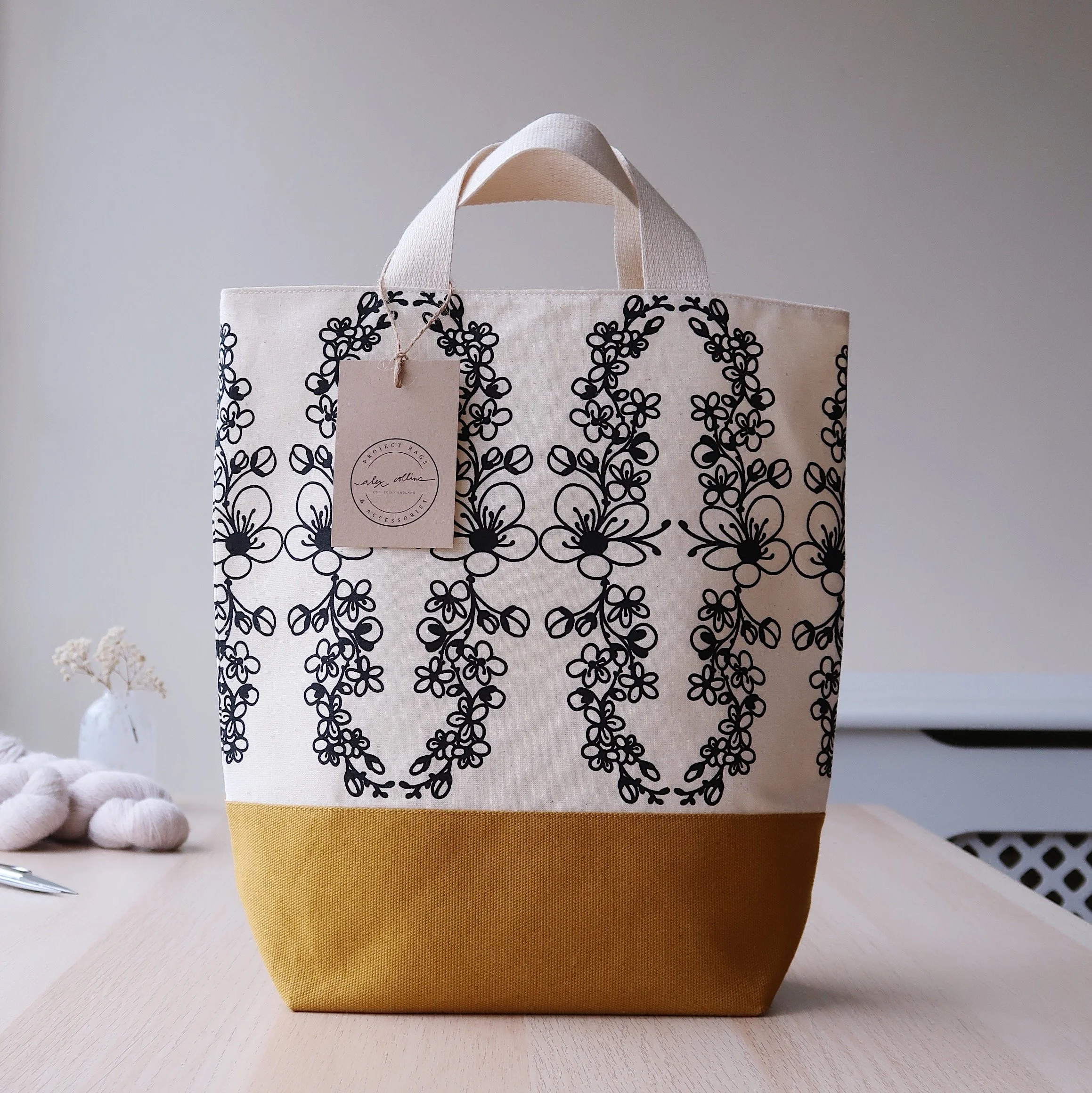 Large Tote Knitting Bag | Bloom Collection