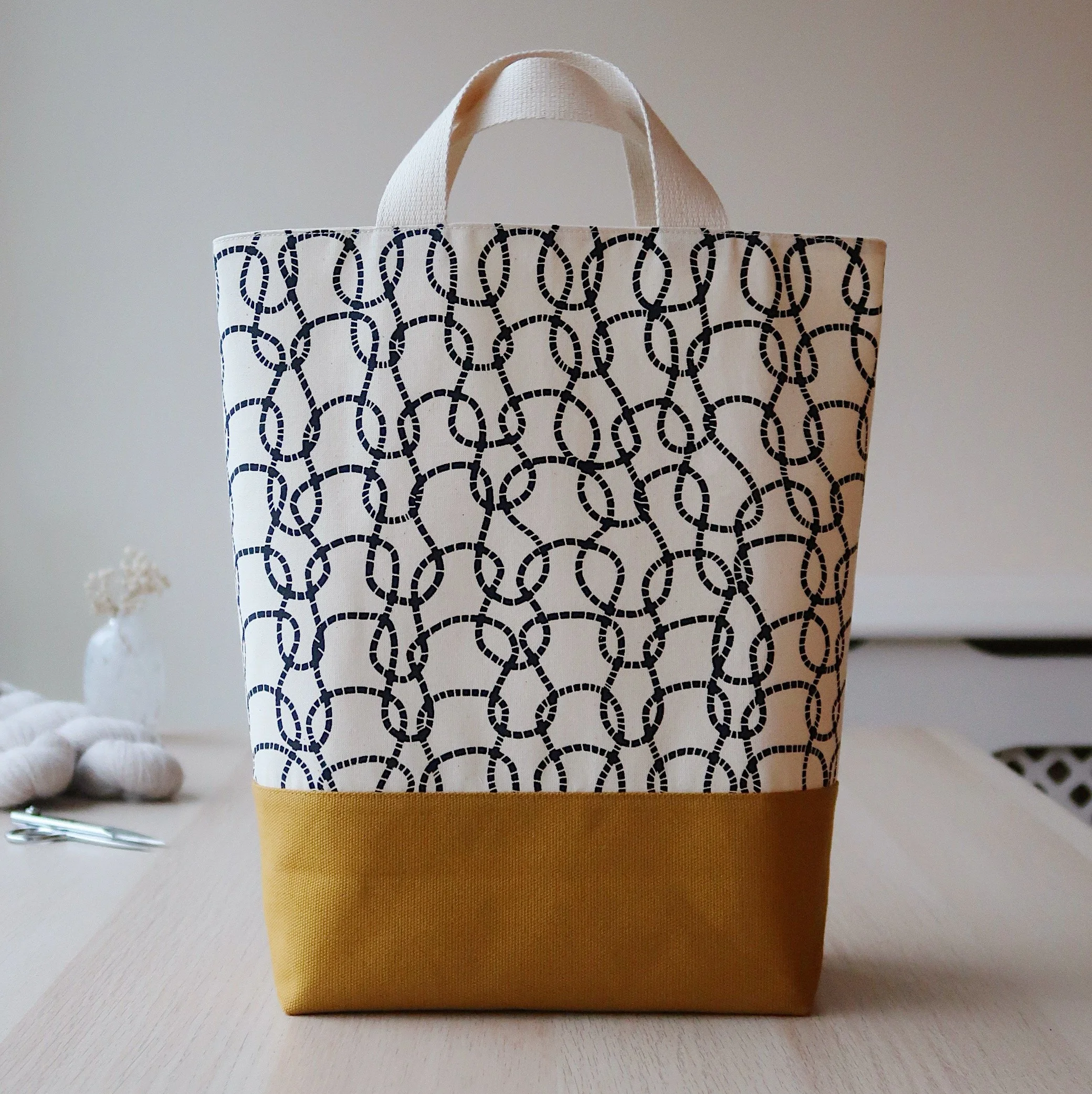 Large Tote Knitting Bag | Knitted Loops Collection