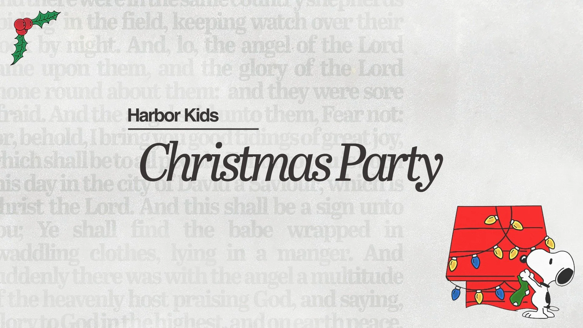 Harbor Kids Family Christmas Party