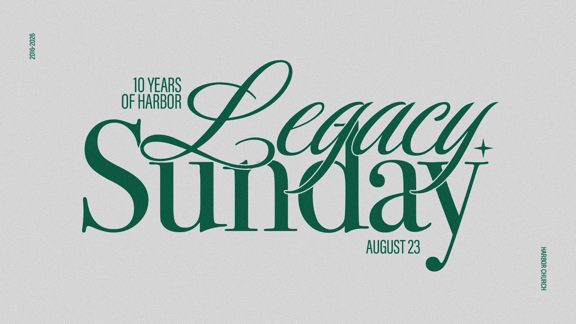 Legacy Sunday