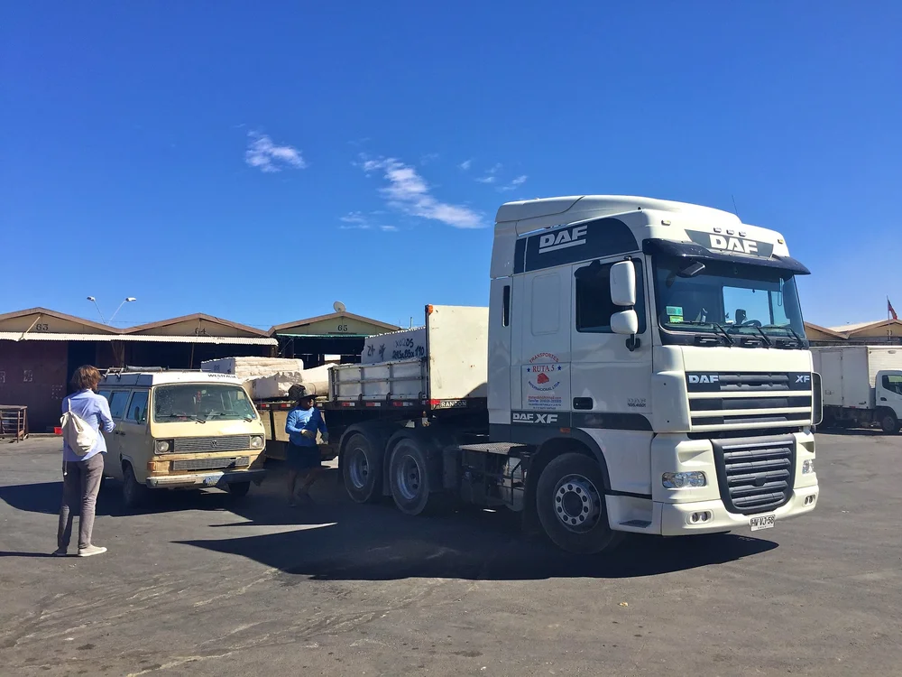 First truck loading attempt...