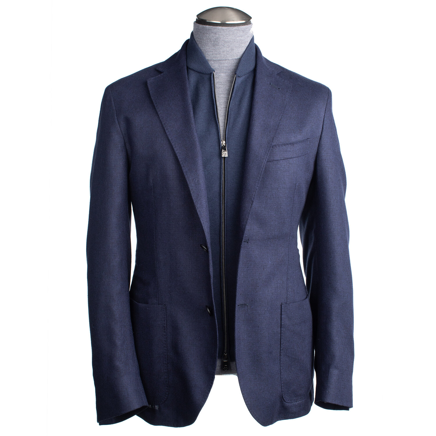 Corneliani ID Jacket with Removable Chest in Navy Blue — Uomo San | Luxury European Menswear