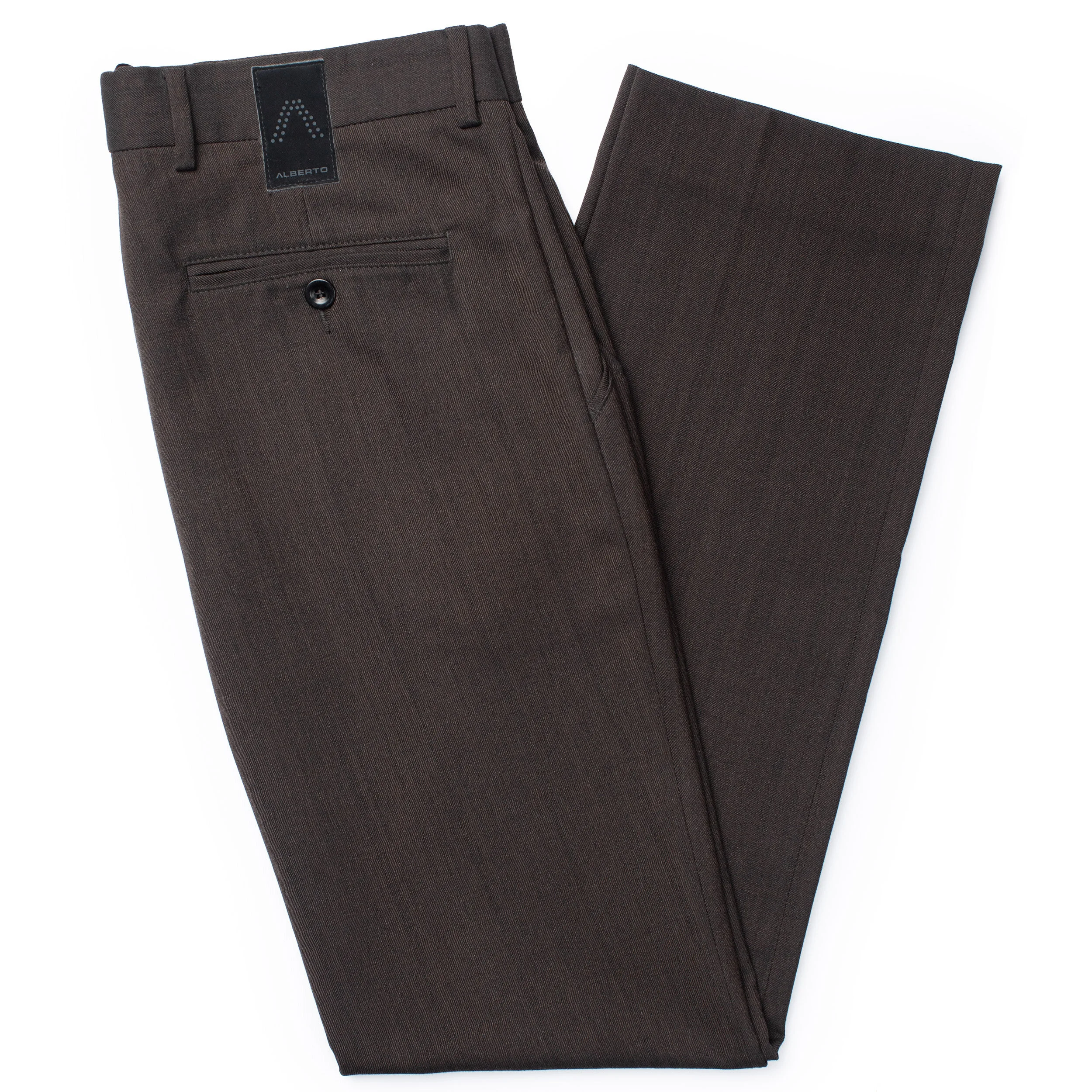Alberto Pants in Lou Model - Brown 