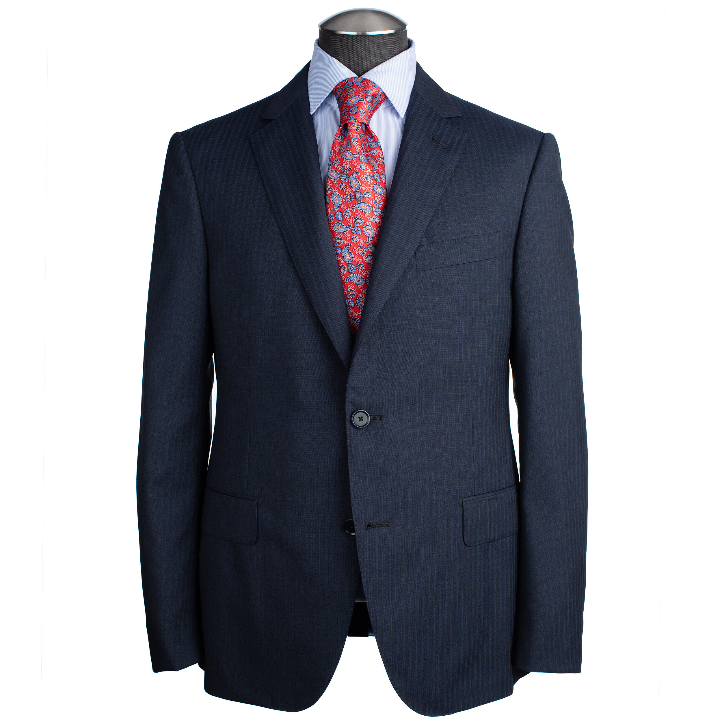 MEN FASHION Suits & Sets Print discount 87% Navy Blue Single Pal Zileri Suit 