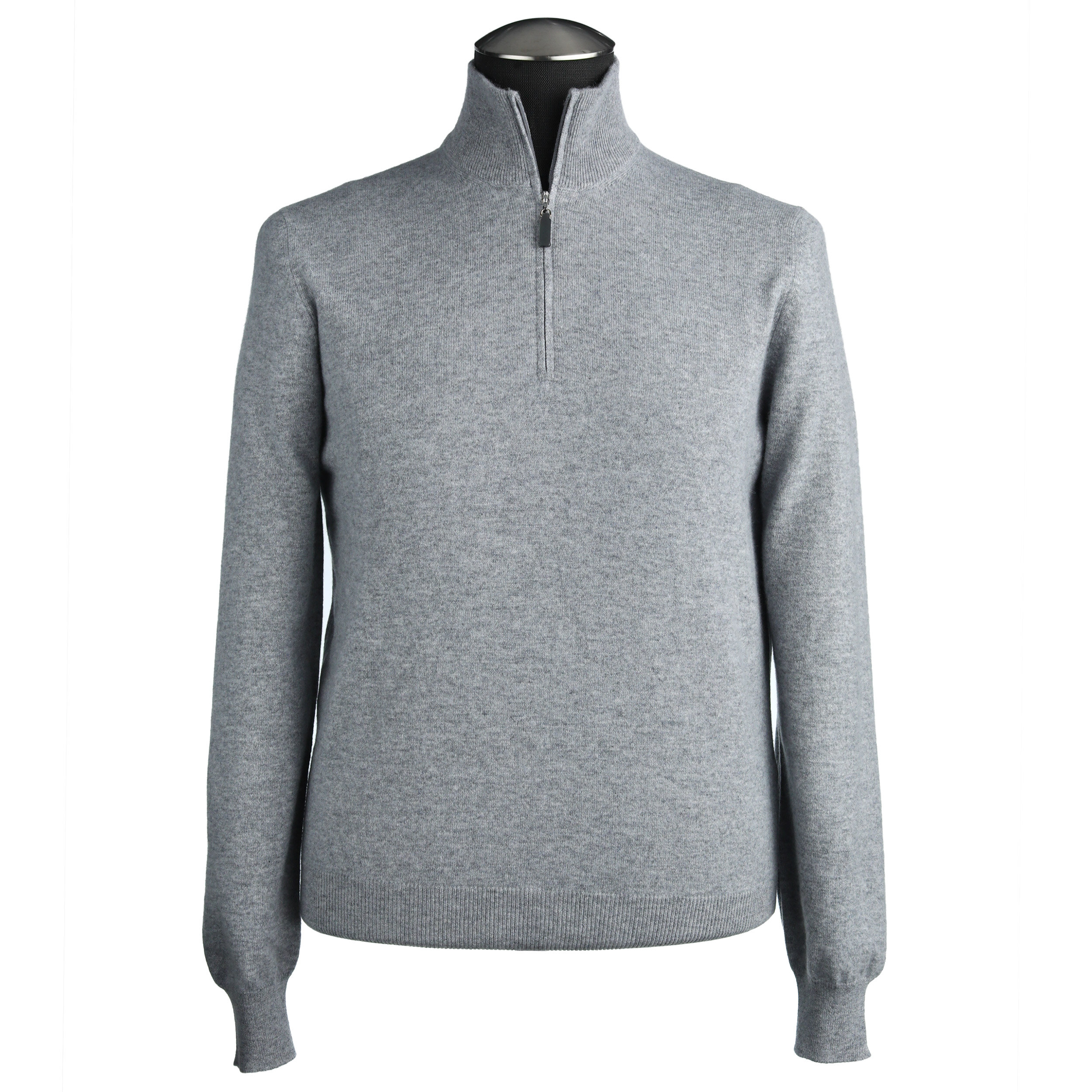 Gran Sasso Cashmere Quarter-Zip Sweater in Gray — Uomo San Francisco ...