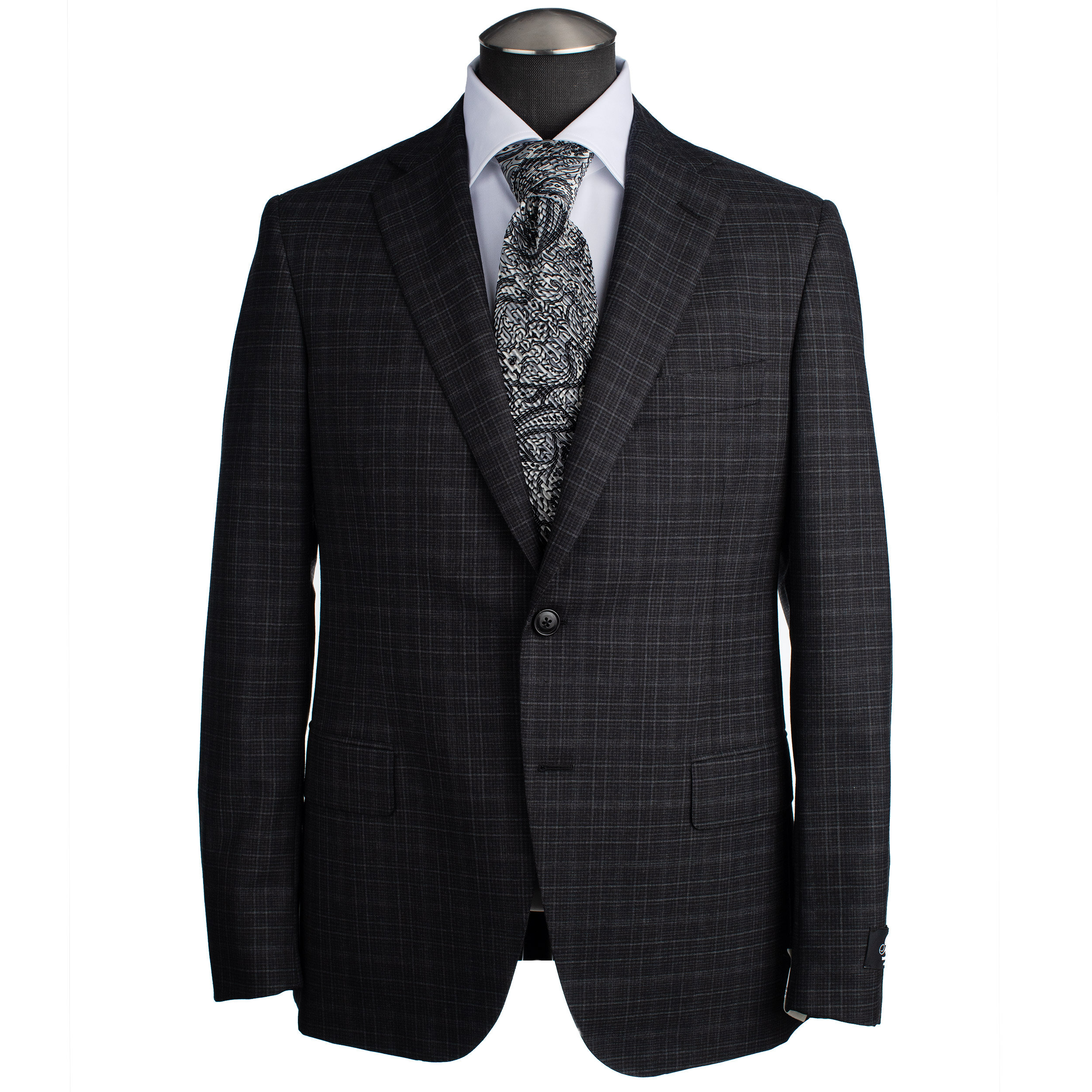 Belvest Suit in Dark Gray Crosshatch — Uomo San Francisco | Luxury European  Menswear