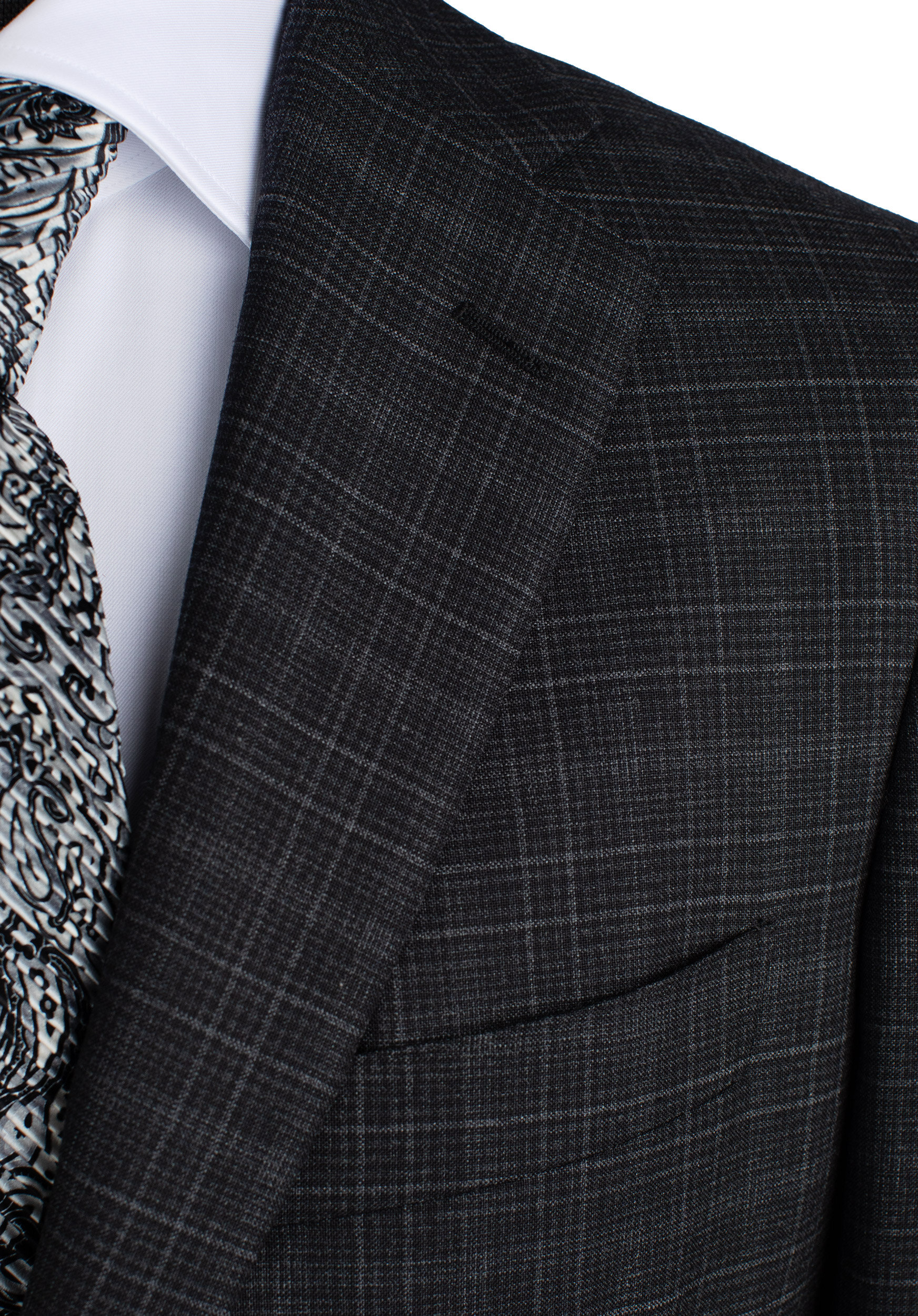 Belvest Suit in Dark Gray Crosshatch — Uomo San Francisco | Luxury European  Menswear