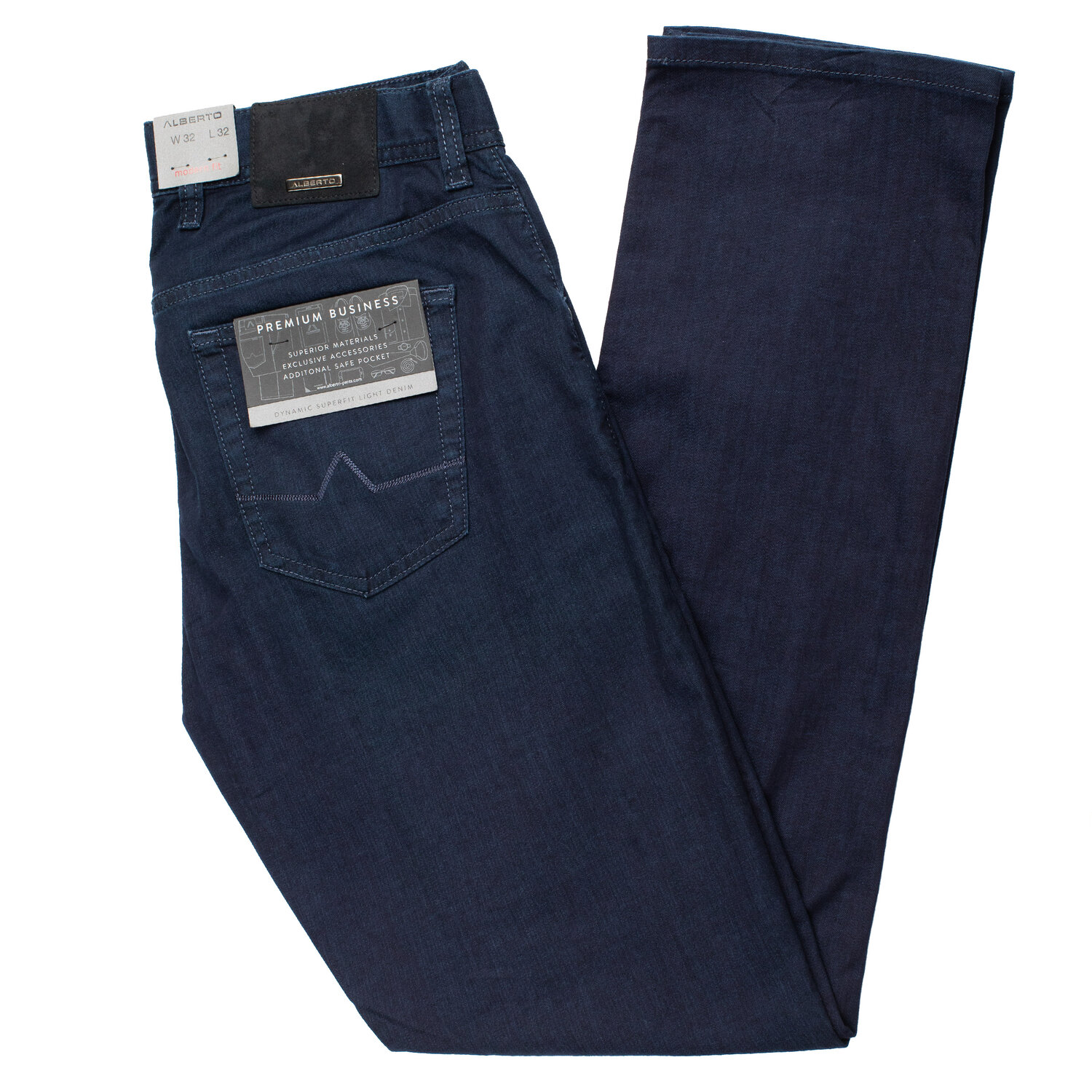 Alberto Jeans Stone Modern Fit 1880-885 Premium Business in Dark Blue —  Uomo San Francisco | Luxury European Menswear