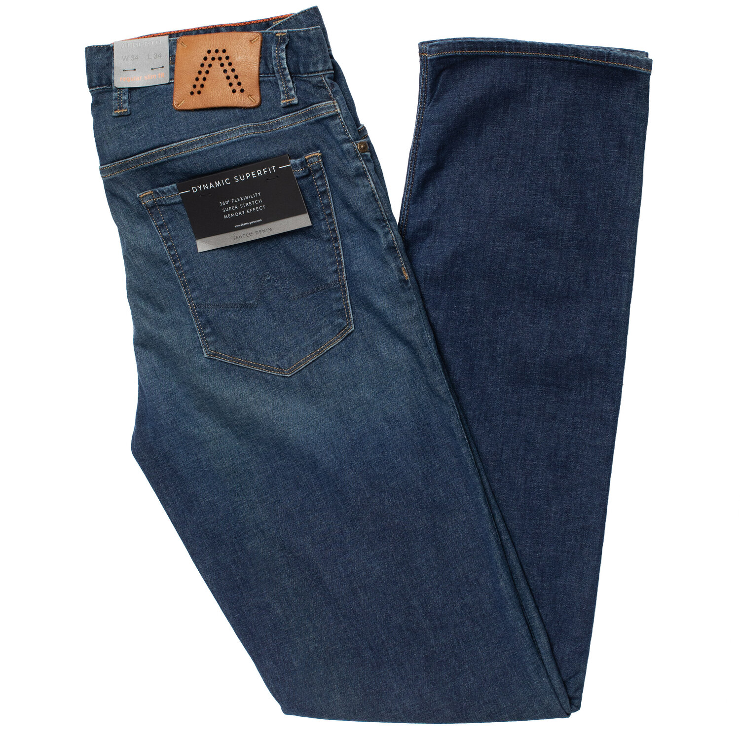 Alberto Premium Business Jeans Pipe Regular Fit 1687-890 in Indigo — Uomo  San Francisco | Luxury European Menswear
