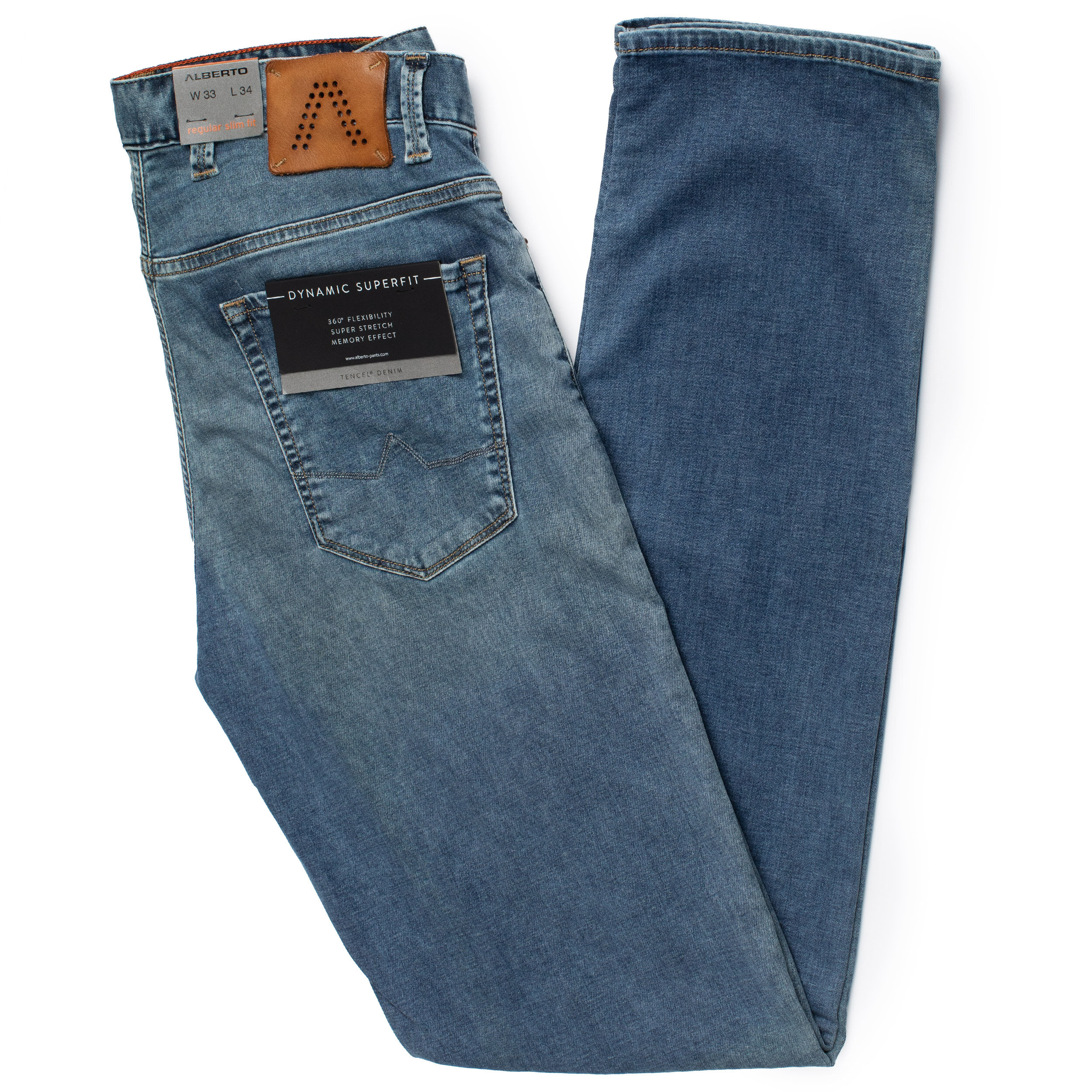 Alberto Jeans Pipe Regular Fit 1778-860 Denim in Blue — Uomo San Francisco  | Luxury European Menswear