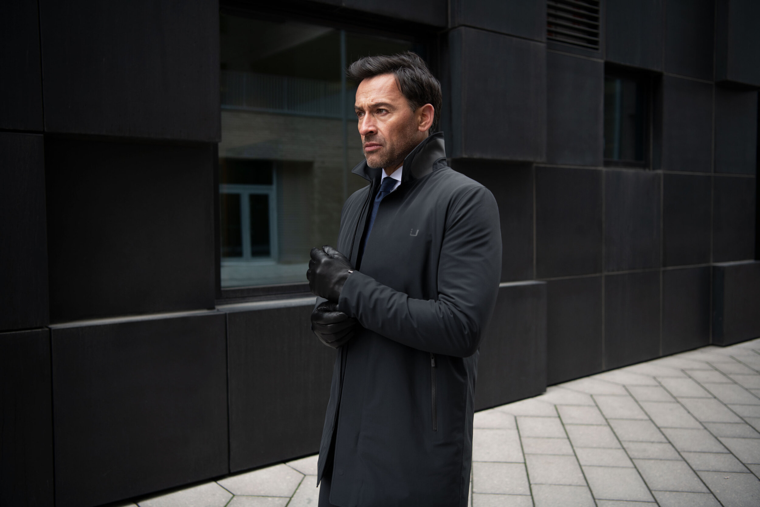 UBR Regulator Coat in Black — Uomo San Francisco | Luxury European Menswear