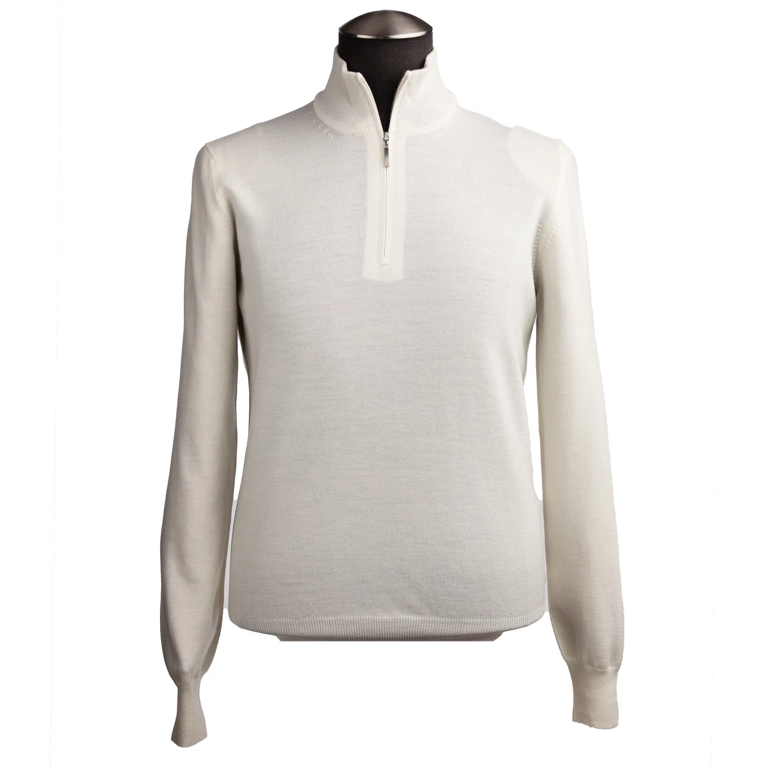 Gran Sasso Extra Fine Merino Wool Quarter-Zip Sweater in Off-White — Uomo  San Francisco | Luxury European Menswear