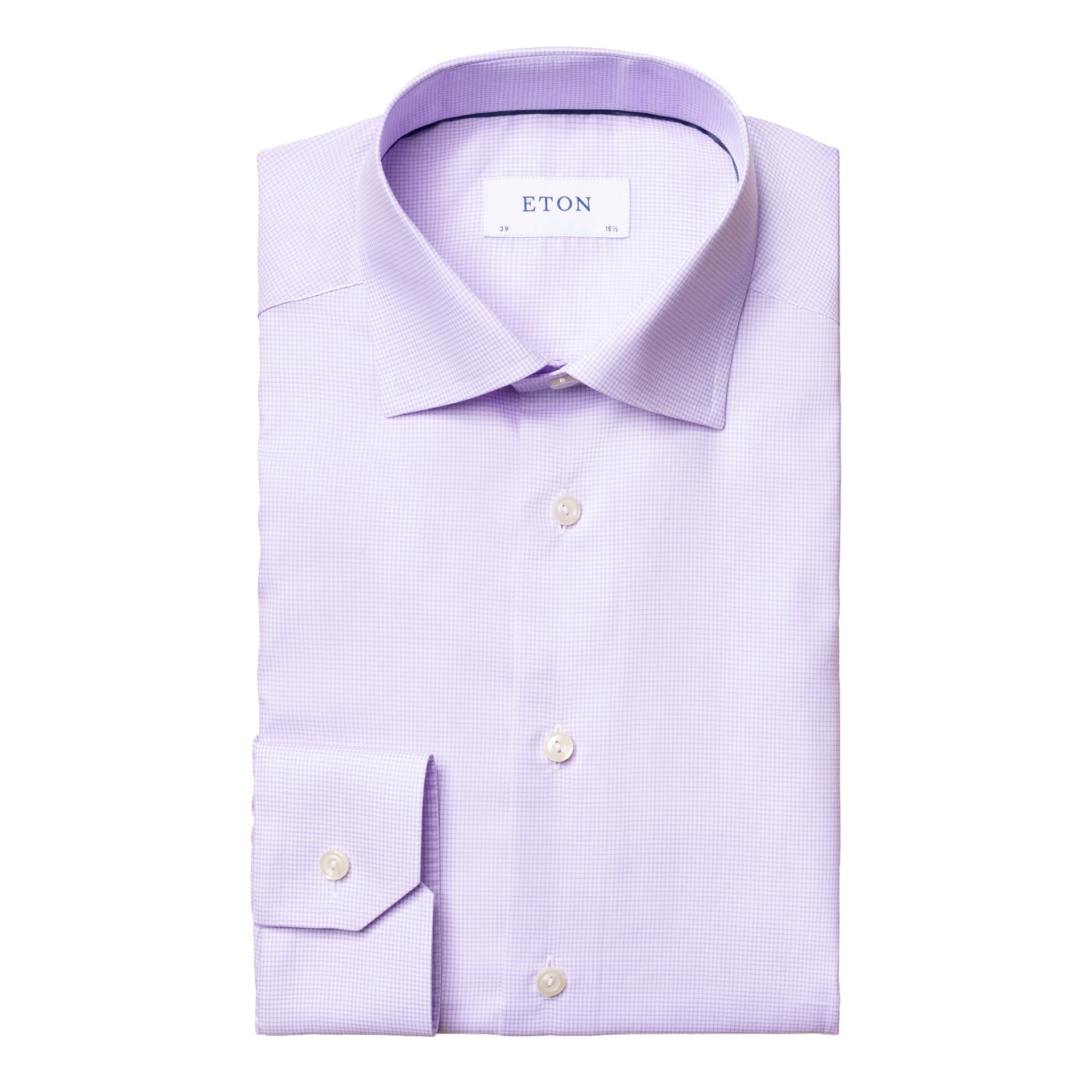 Mens Shirts Eton Shirts Eton Cotton Pattern Contemporary Fit Dress Shirt in Purple for Men 