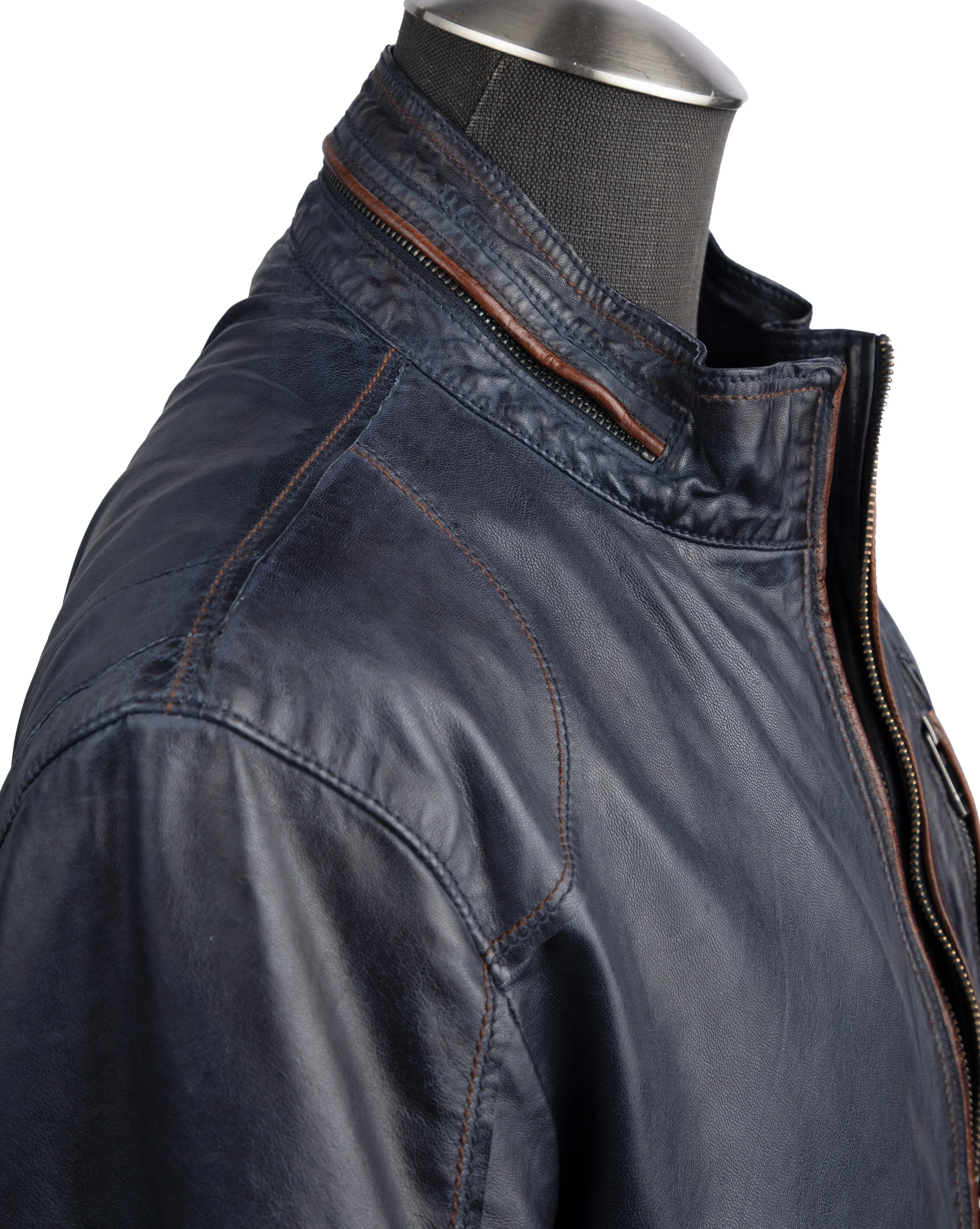 Milestone Lambskin Nappa Leather Jacket 