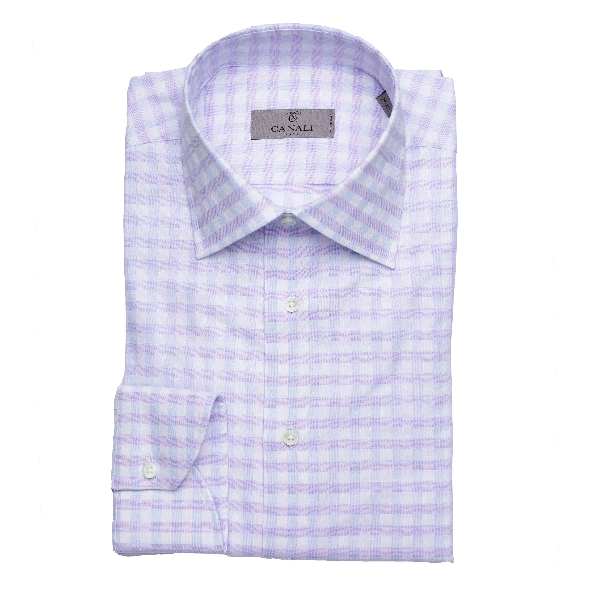 Canali Cotton Dress Shirt in Lavender 